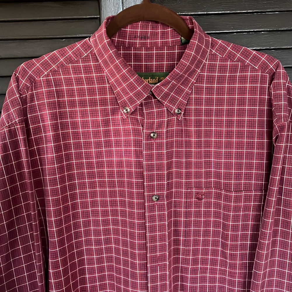 Mens Large Timberland button down shirt